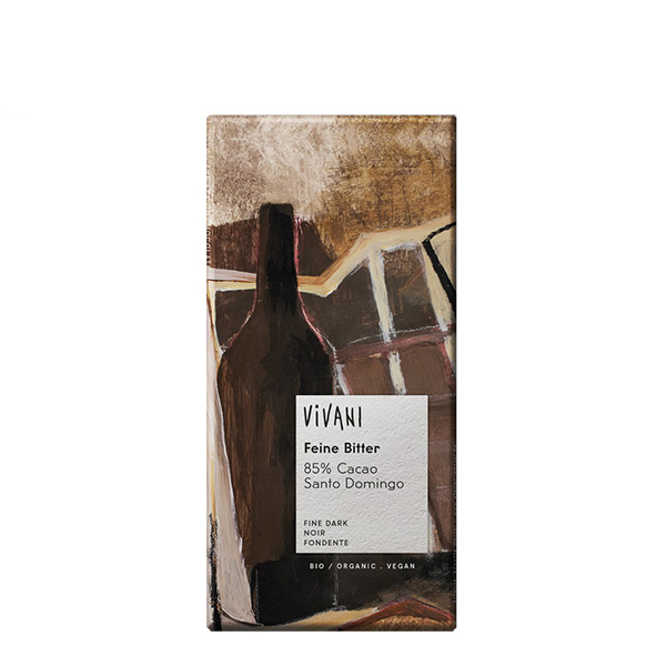 Ciocolata neagra (85% cacao) – tableta BIO Vivani – 100 g